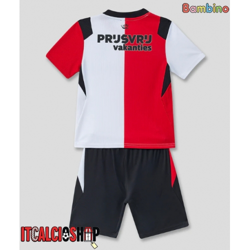Feyenoord Prima Maglia Bambino 2026-27 Manica Corta (+ Pantaloni corti)